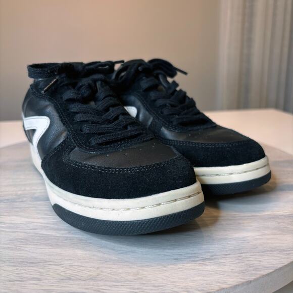 Rag & Bone Women’s Retro Court Black White Leather Sneakers EU Sz 37 US Size 7 - Picture 9 of 12